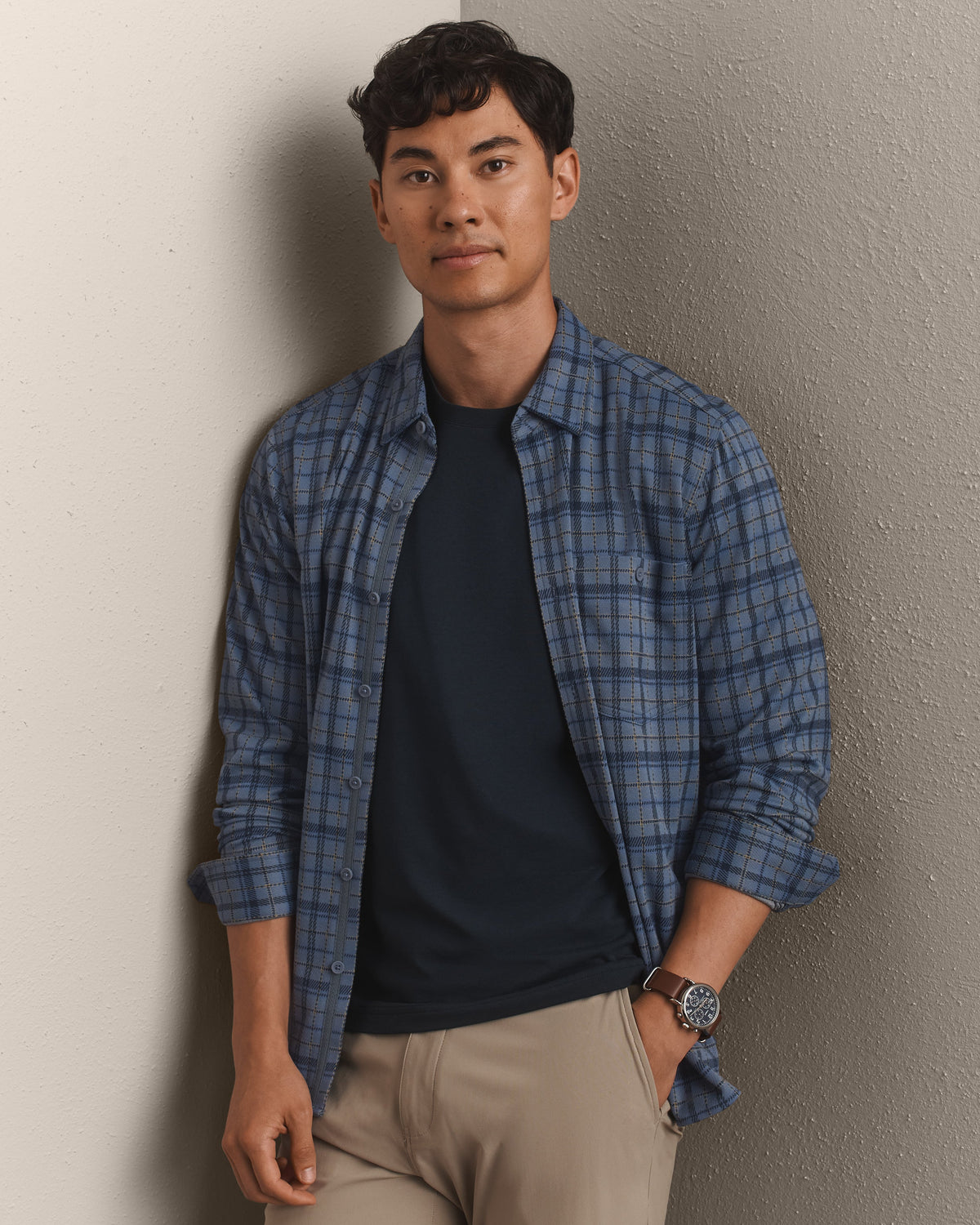 Shadow Blue Plaid - Front