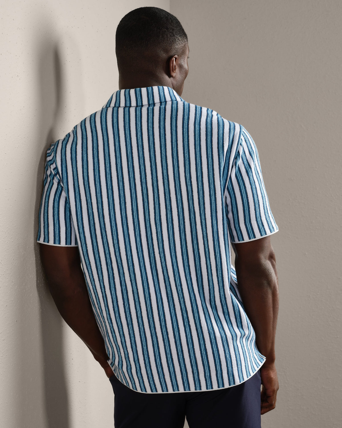 Ash Blue Vintage Stripe