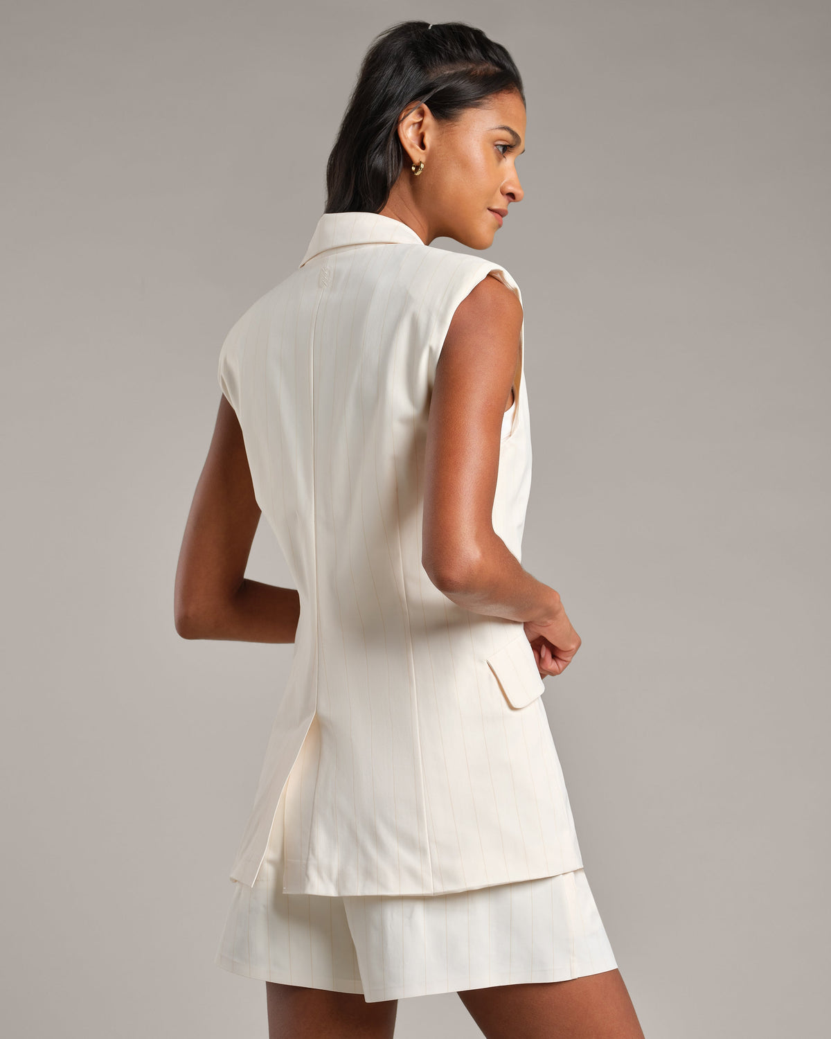 Ivory Pinstripe