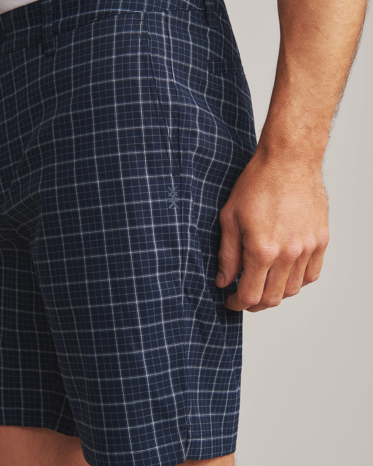 Navy Windowpane Check