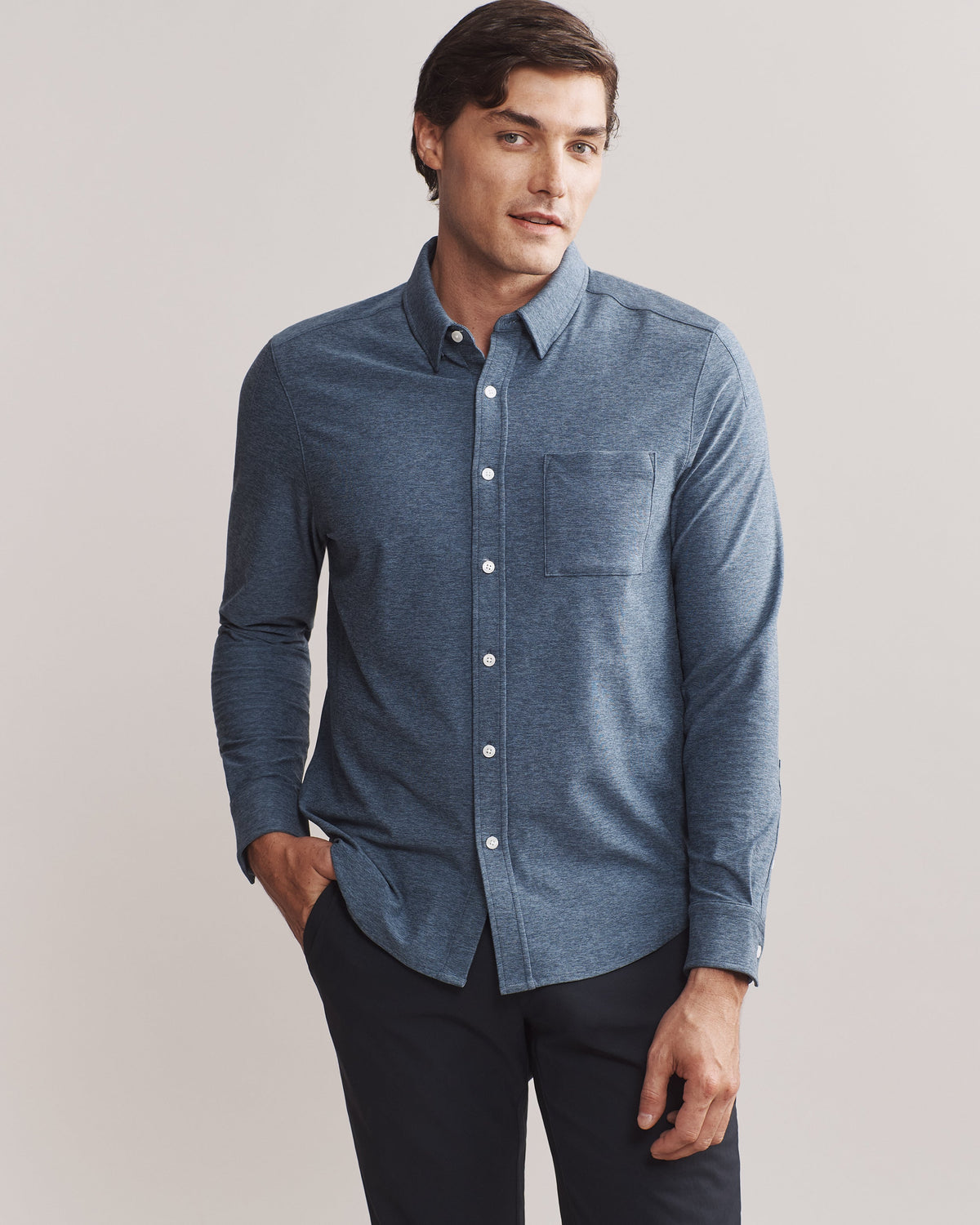 Vintage Indigo/Slate Blue Heather - Front