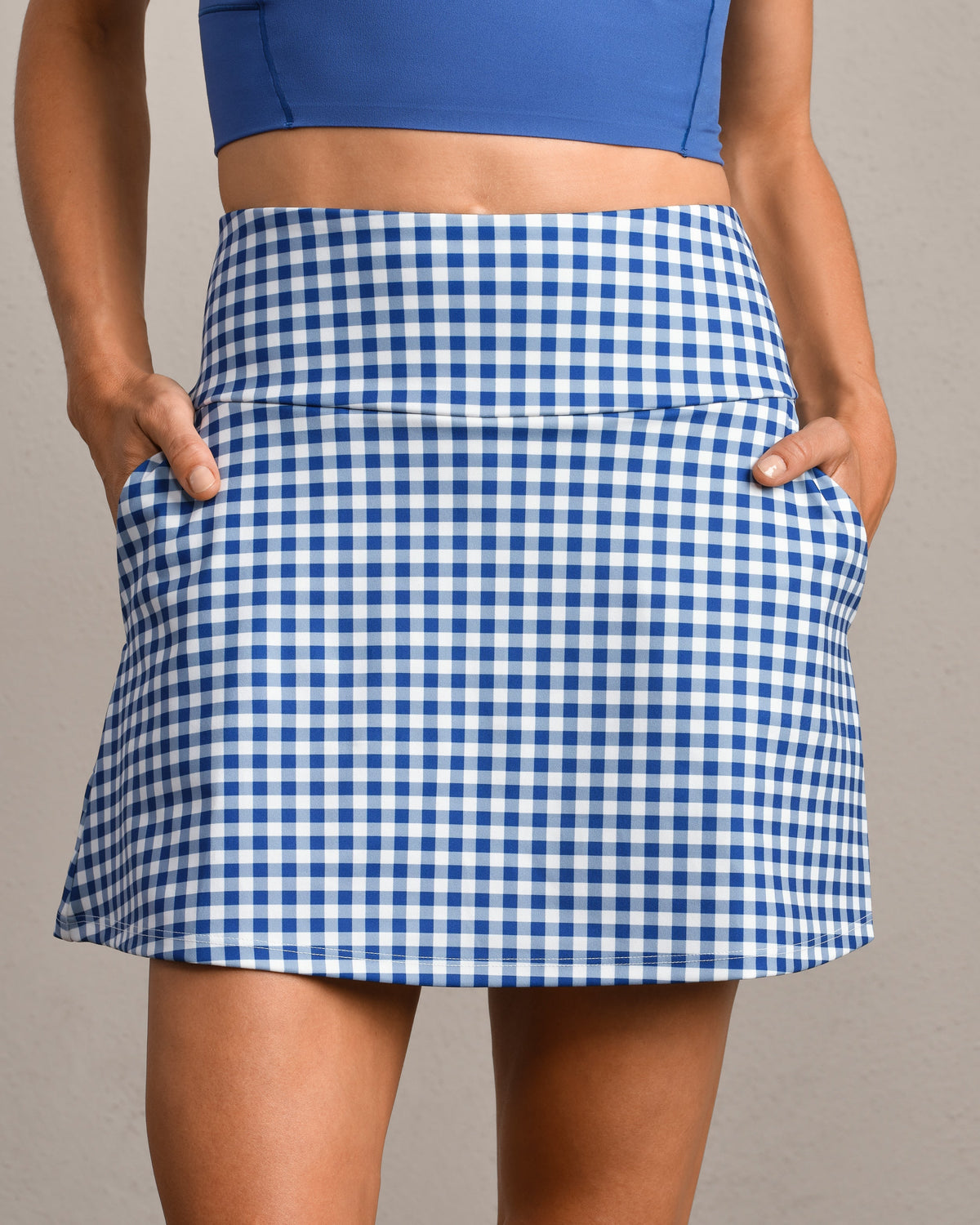 Deep Sea Blue Gingham - Front