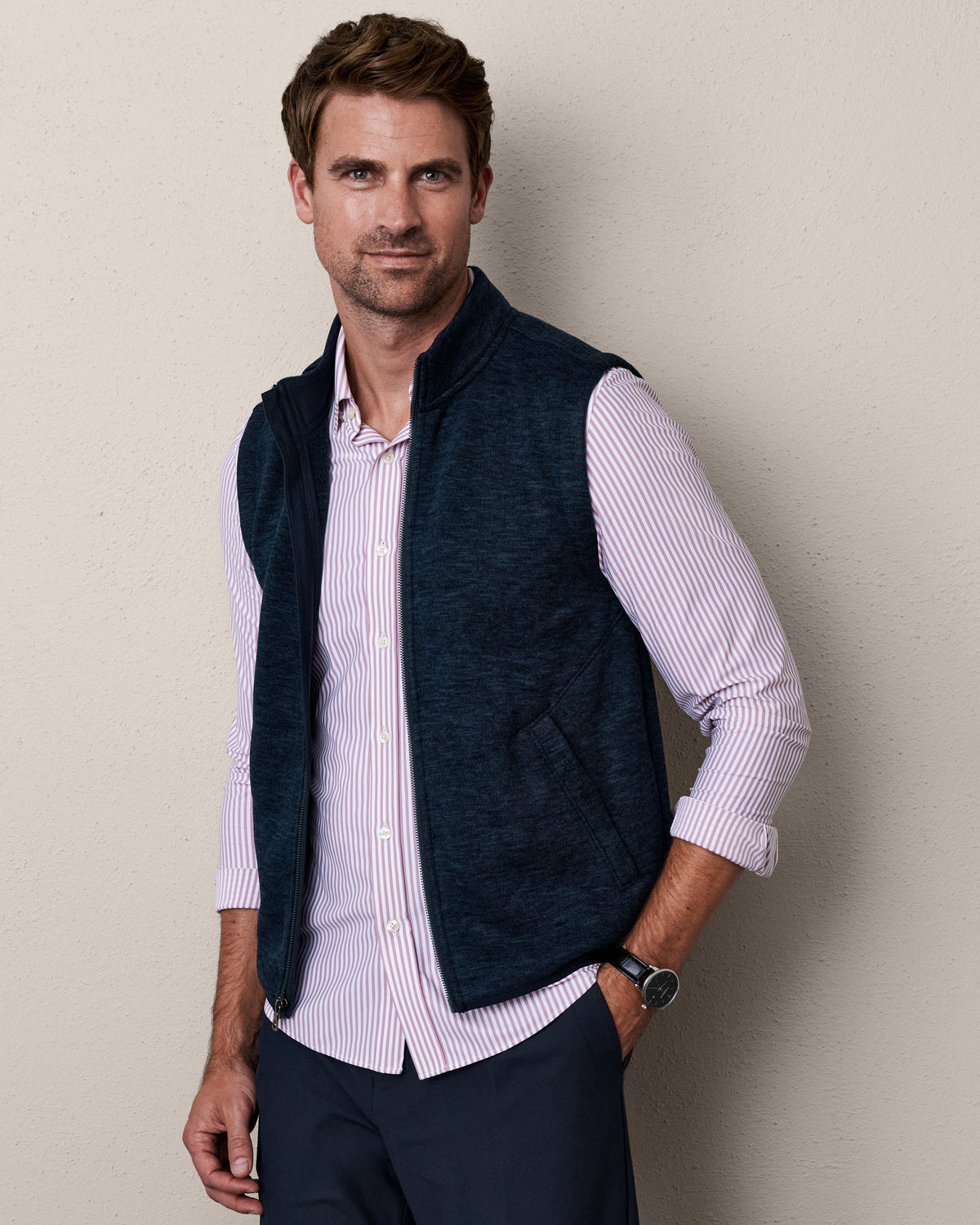 True Navy Heather - Front