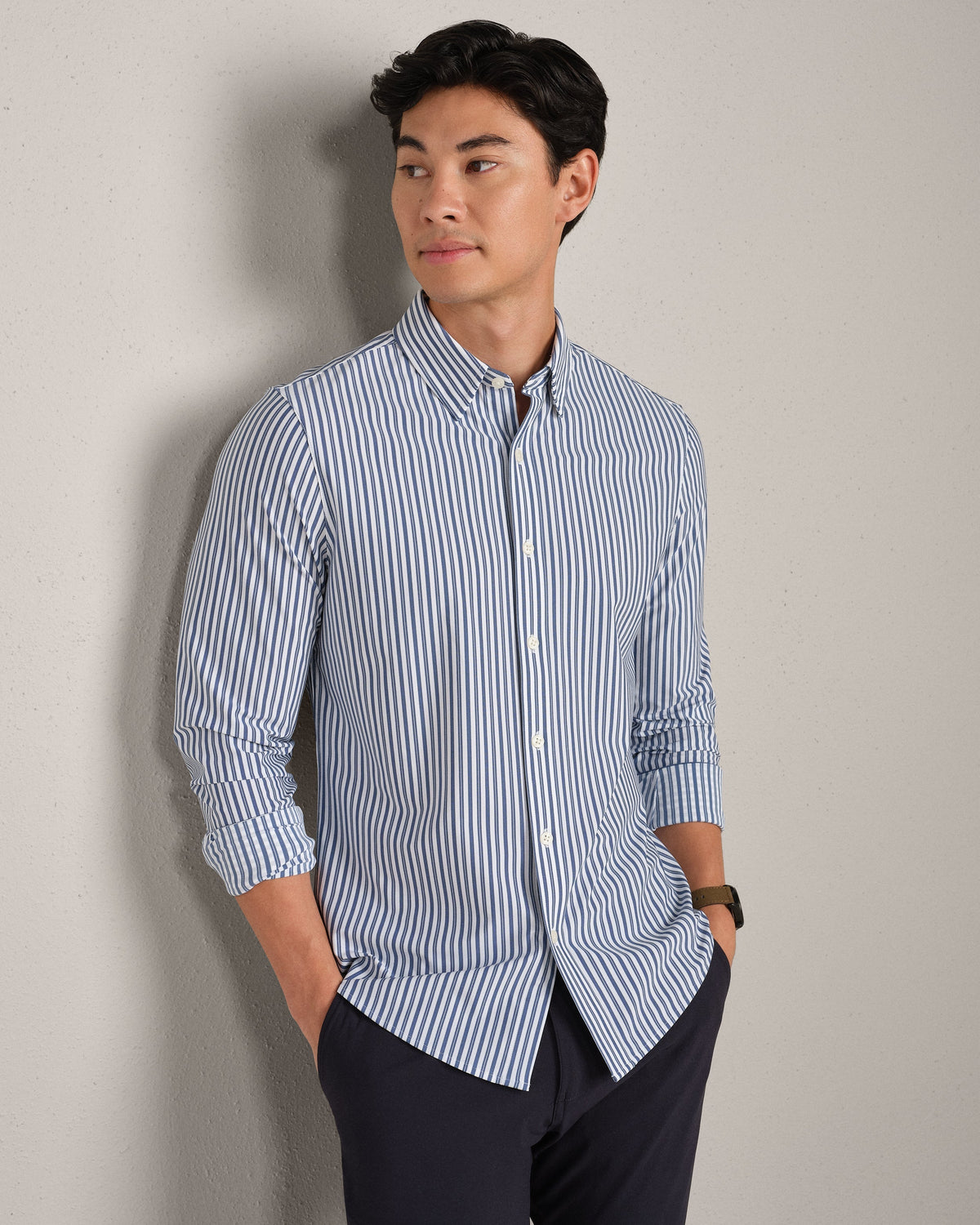 Navy/White Vintage Stripe - Front