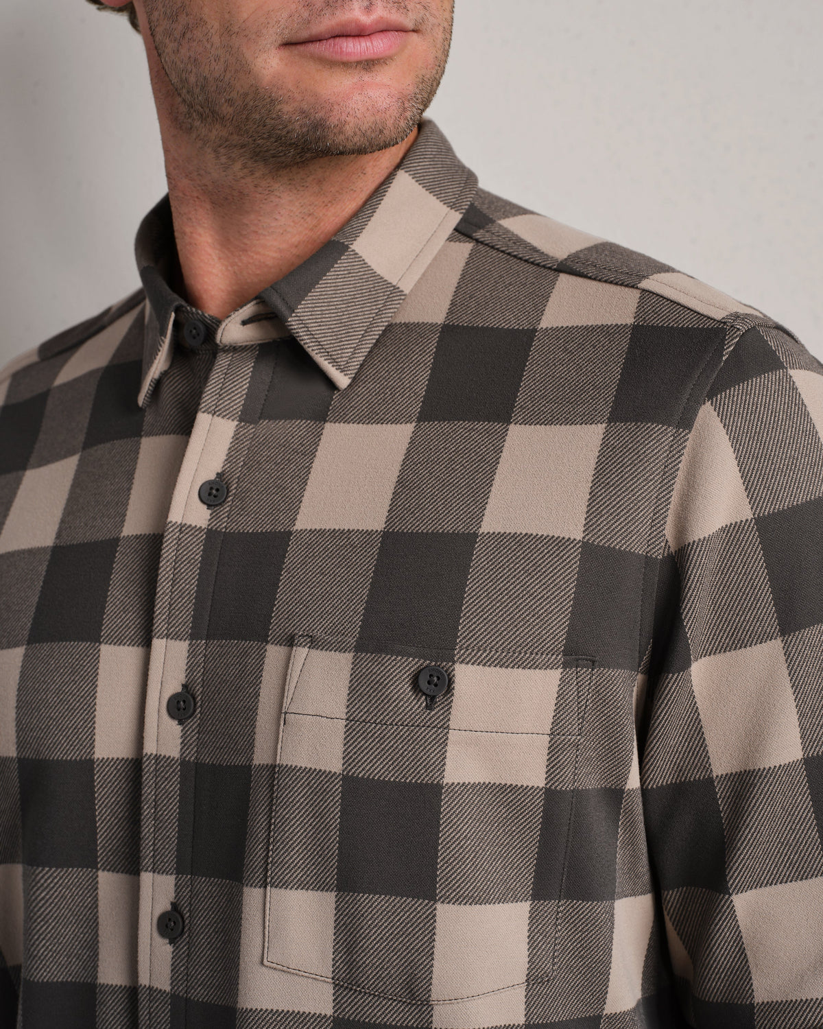 Foggy Taupe/Iron Buffalo Check