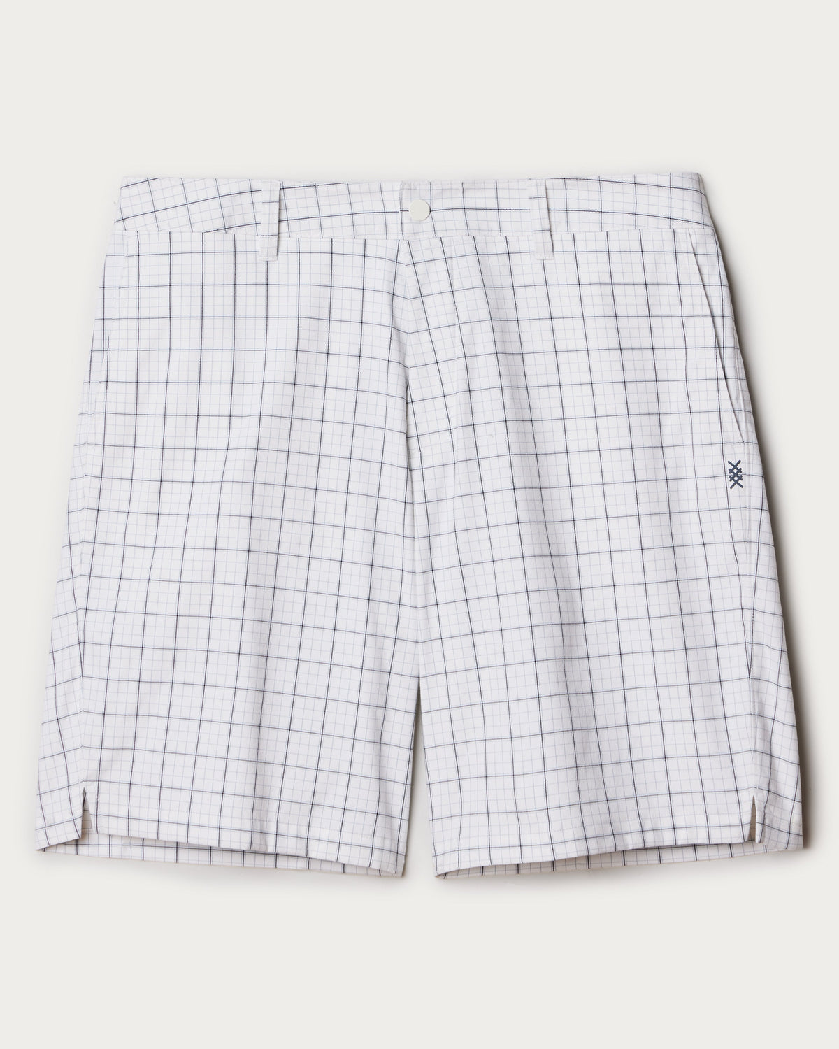 White Windowpane Check