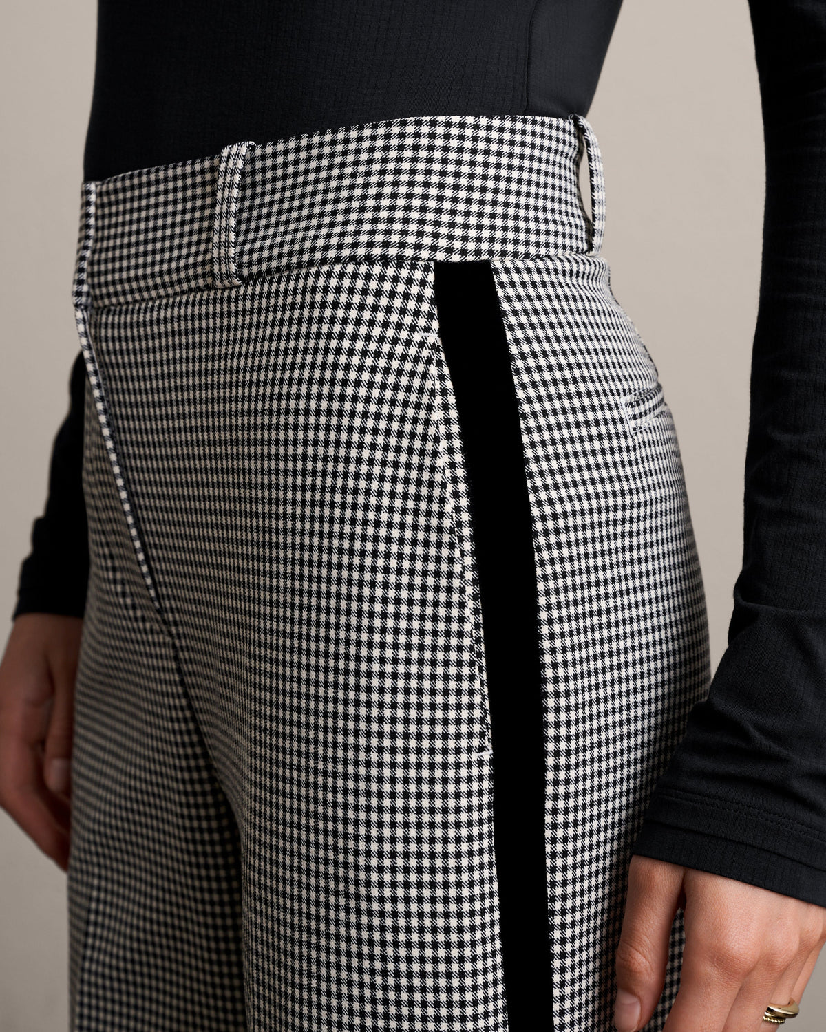 Pure Black Gingham