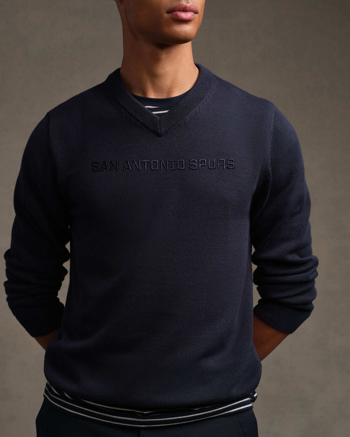 [NBA team=San Antonio Spurs] True Navy:San Antonio Spurs - Back