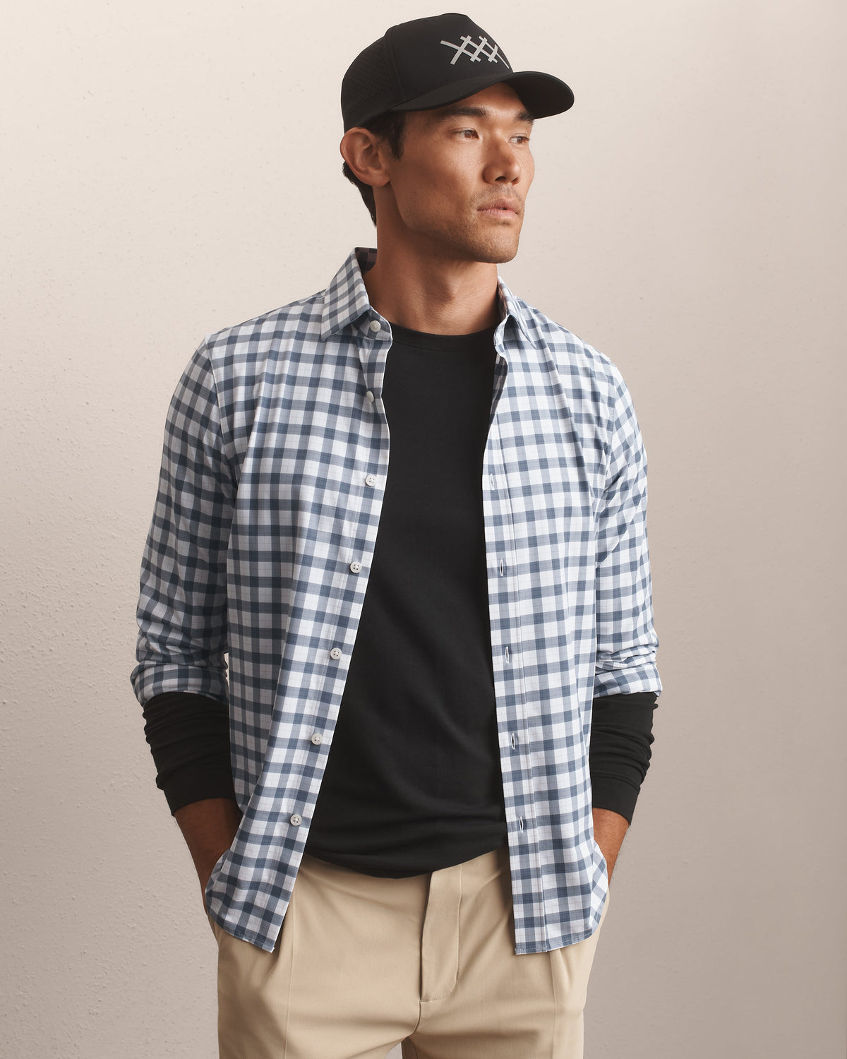 Shadow Blue Plaid - Front