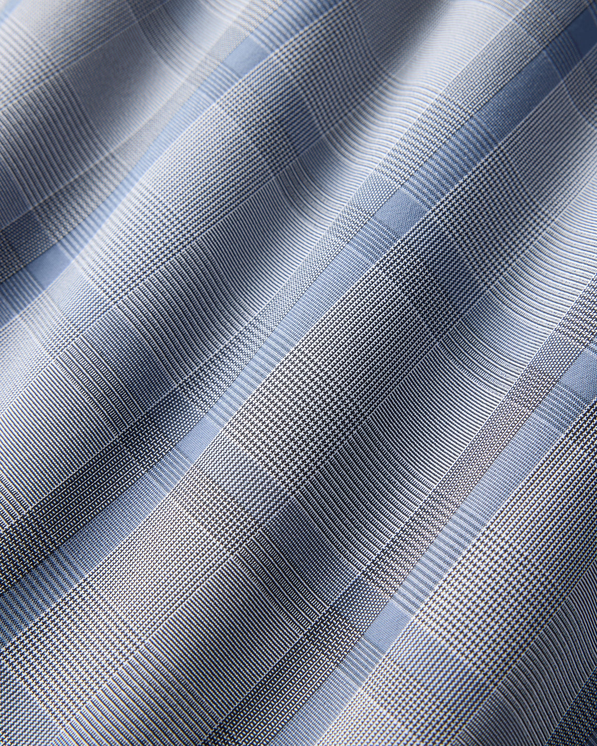Vintage Indigo Herringbone Plaid