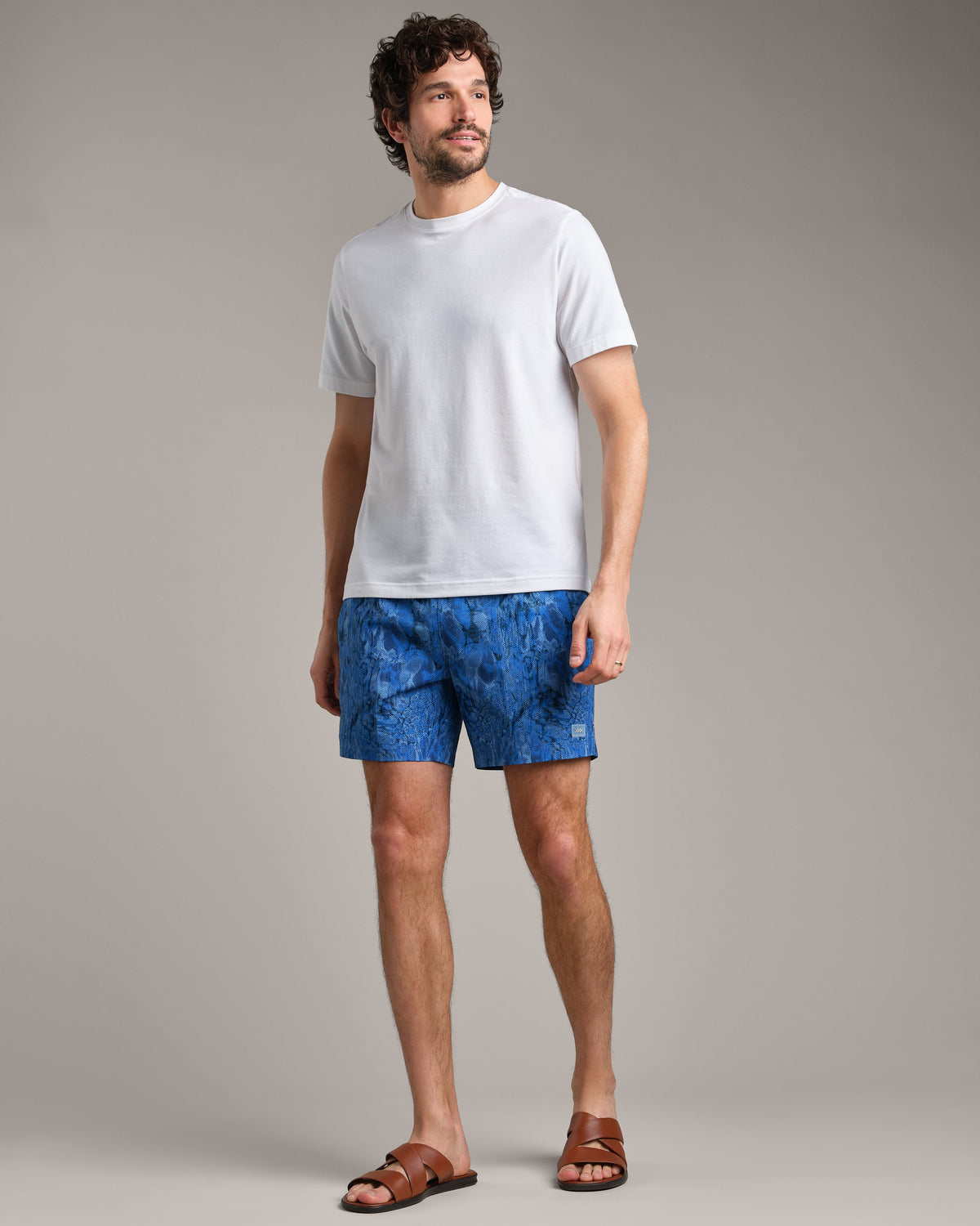 Electric Blue Texture Print - Back