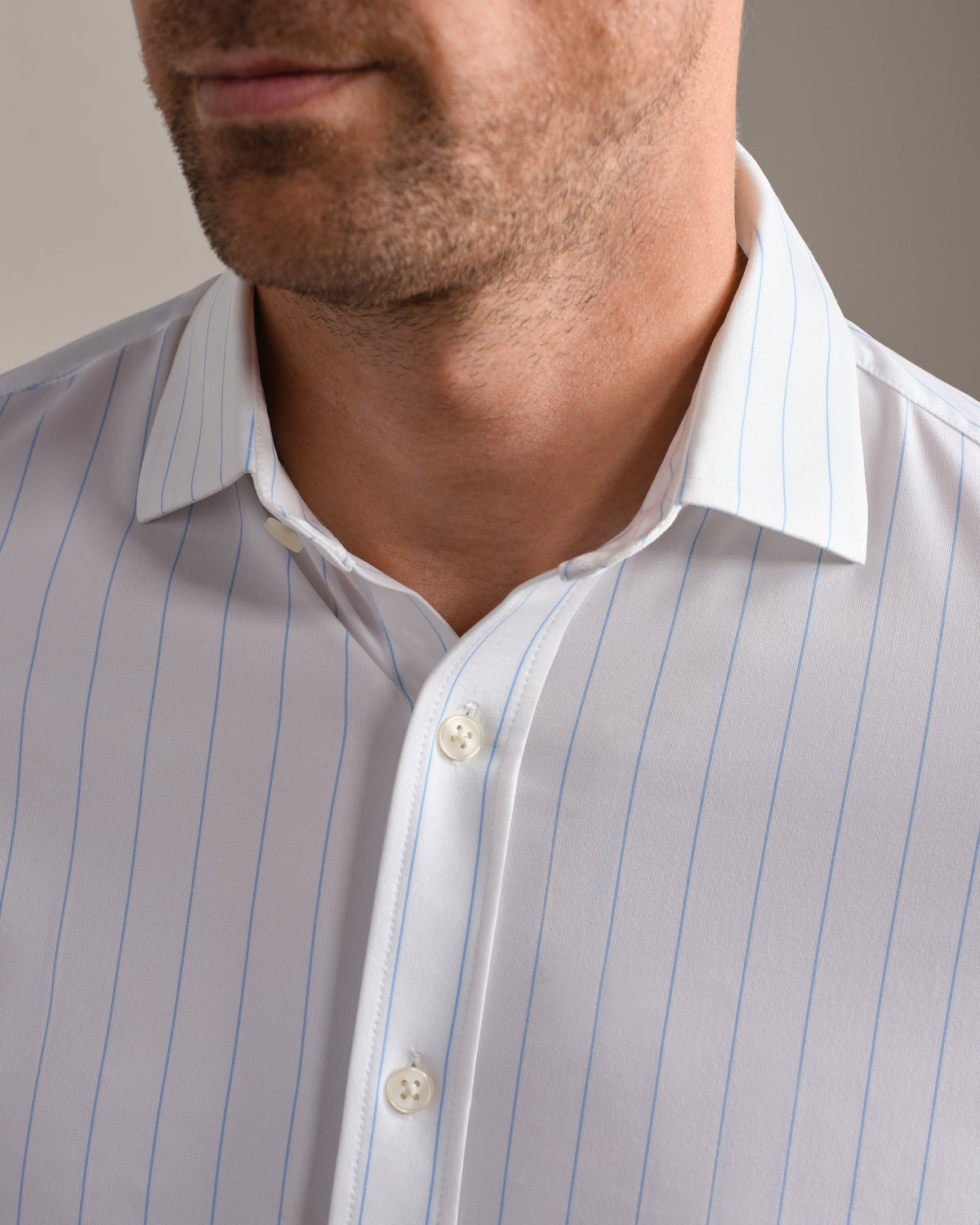 Light Blue Downtown Stripe