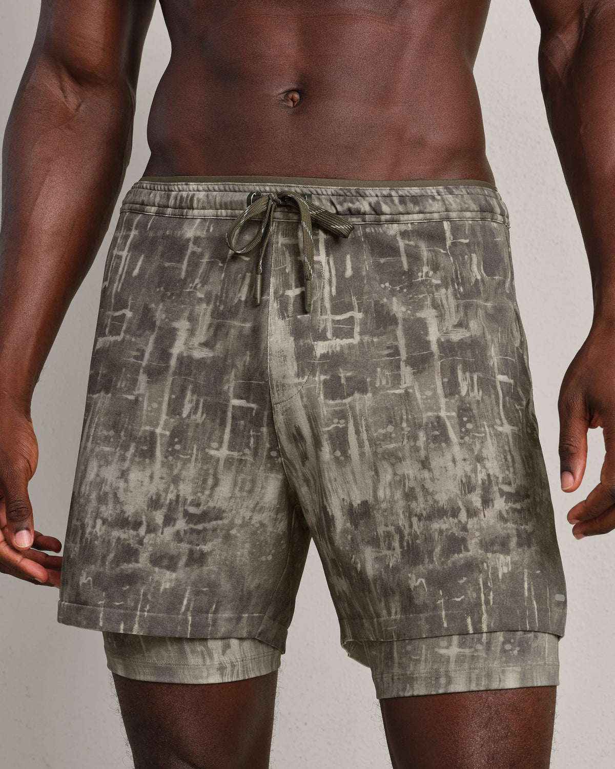 Fatigue Green Washed Print - Front