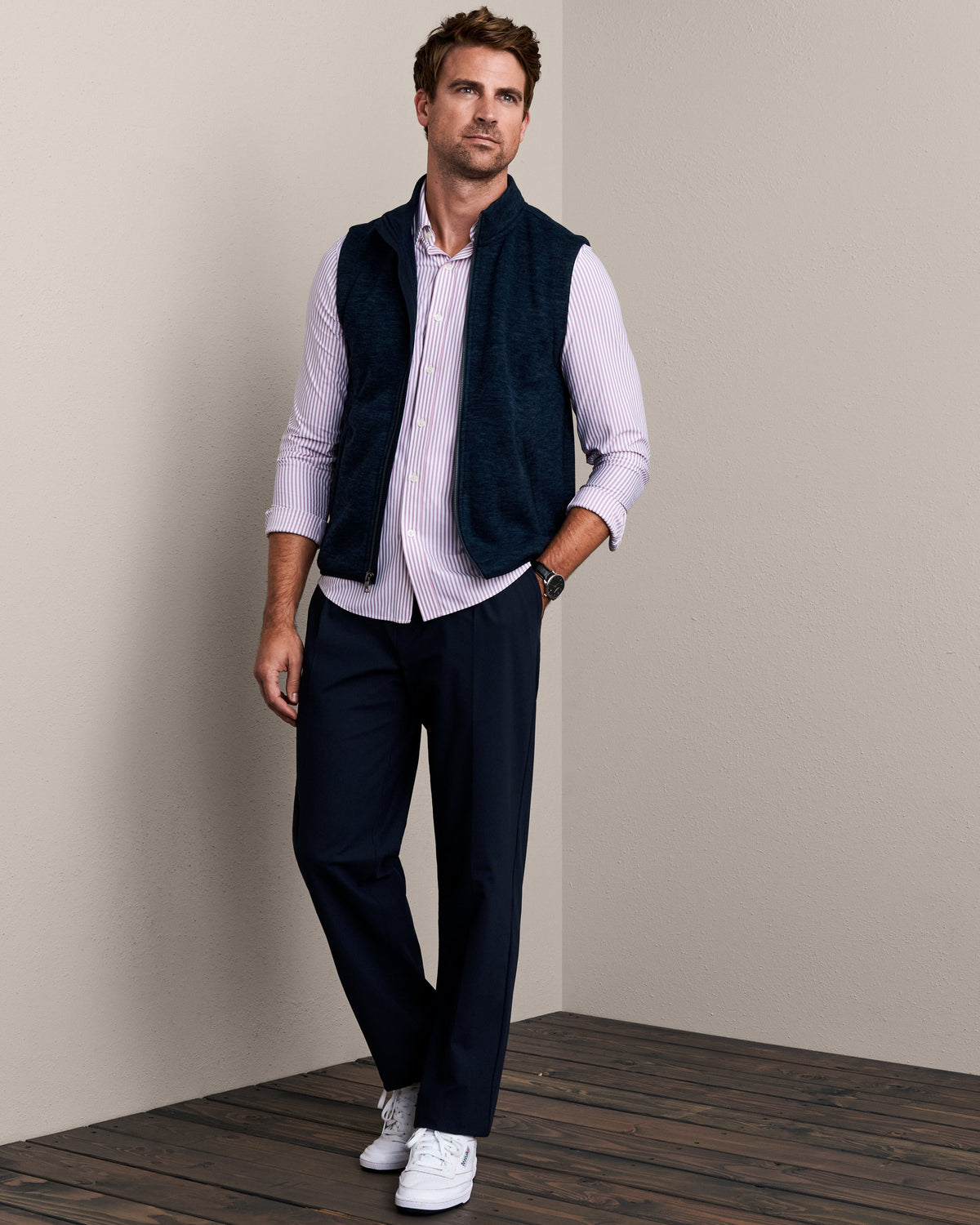 True Navy Heather - Back