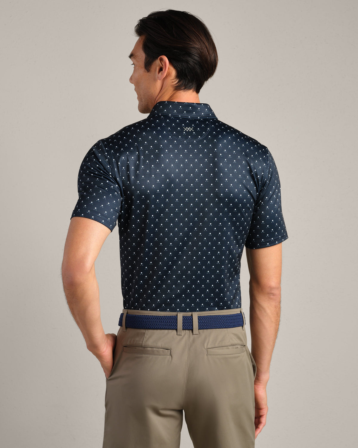 True Navy/White Club Print