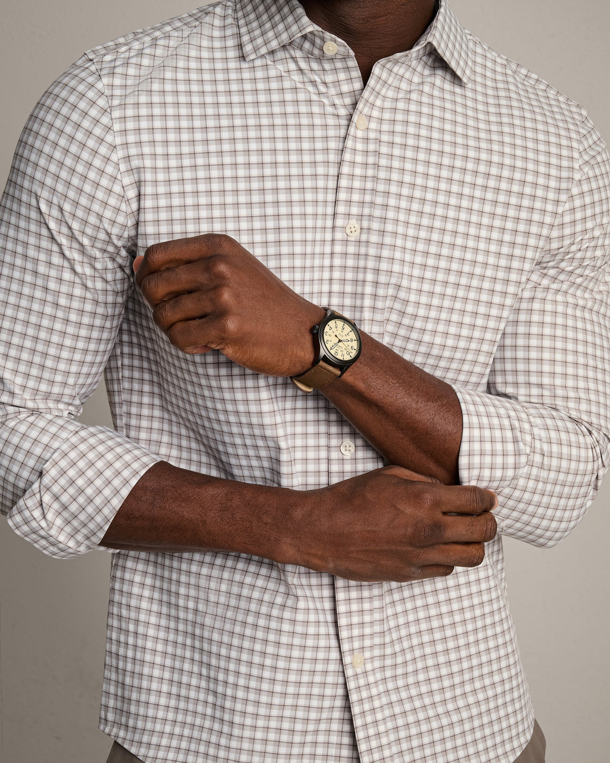 Smokey Olive Plaid