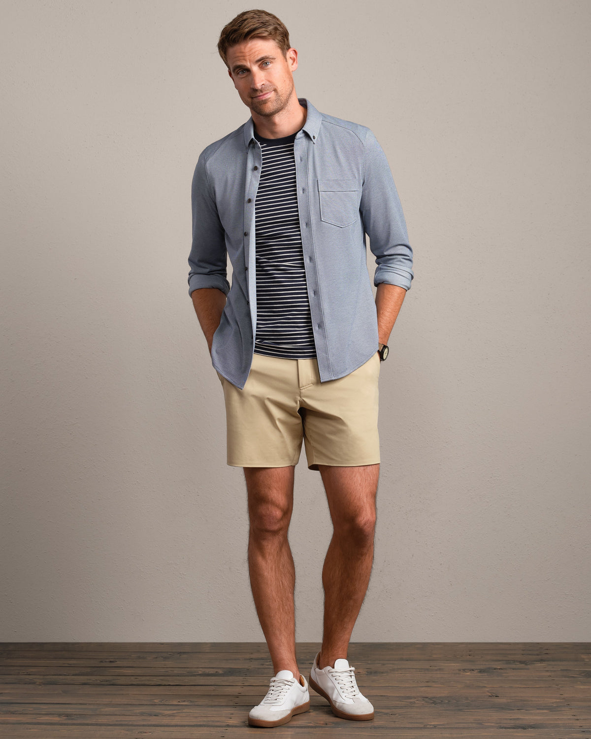True Navy/Bone Stripe