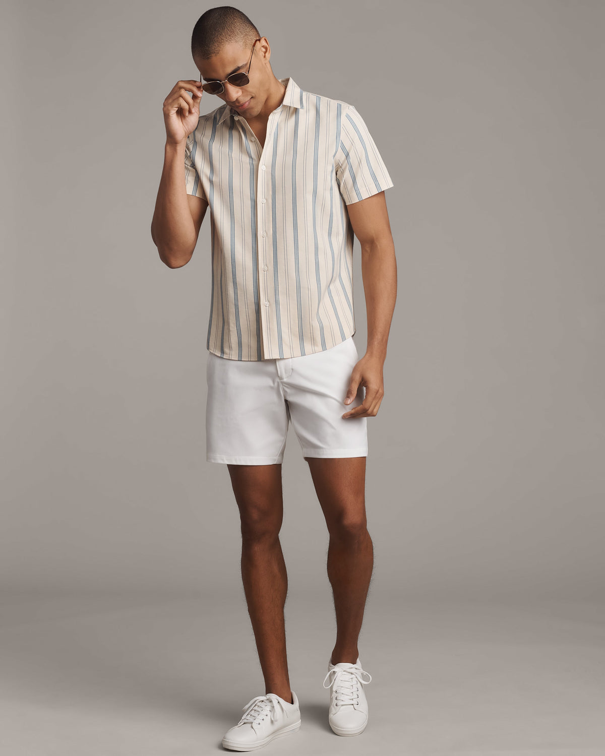 Linen Vintage Stripe - Back