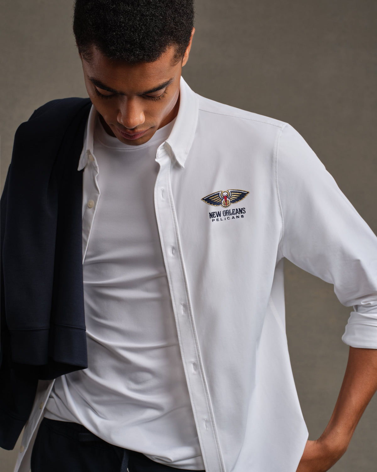 [NBA team=New Orleans Pelicans] White:New Orleans Pelicans - Front