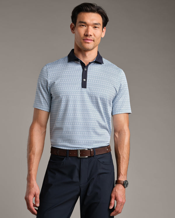 Blue Stone/White Club Print - Front