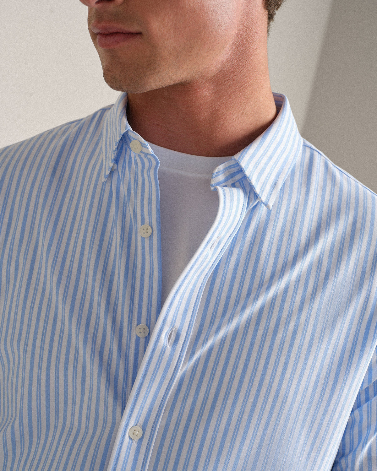 Light Blue Vintage Stripe