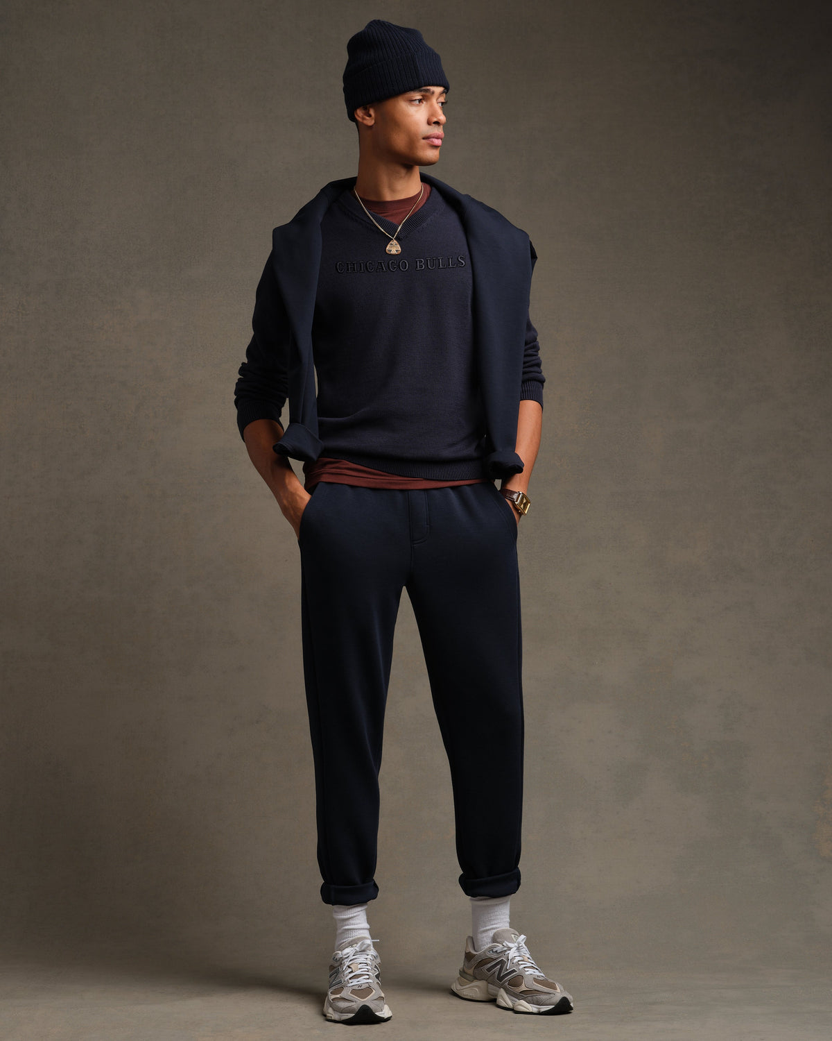 [NBA team=Chicago Bulls] True Navy:Chicago Bulls - Back