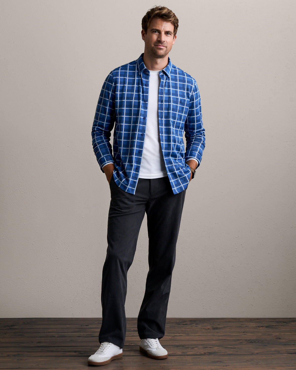 Harbor Blue Plaid - Back