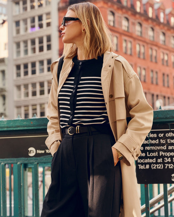 Pure Black Stripe - Front