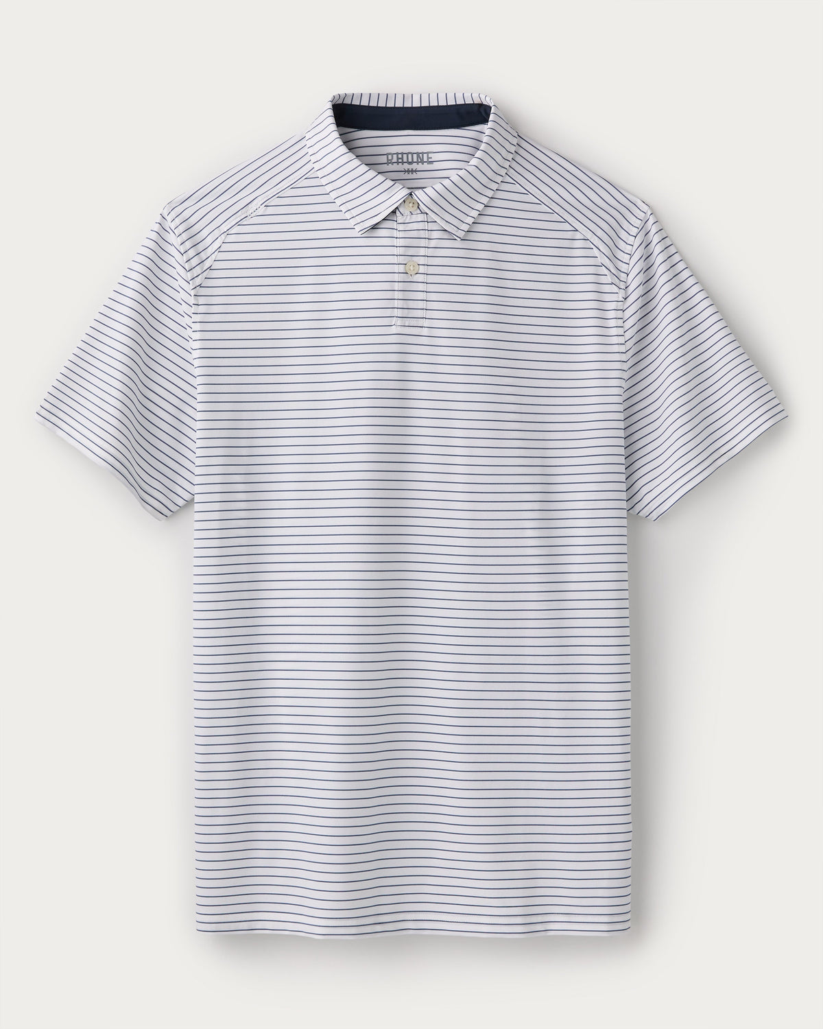 White/Navy Pinstripe