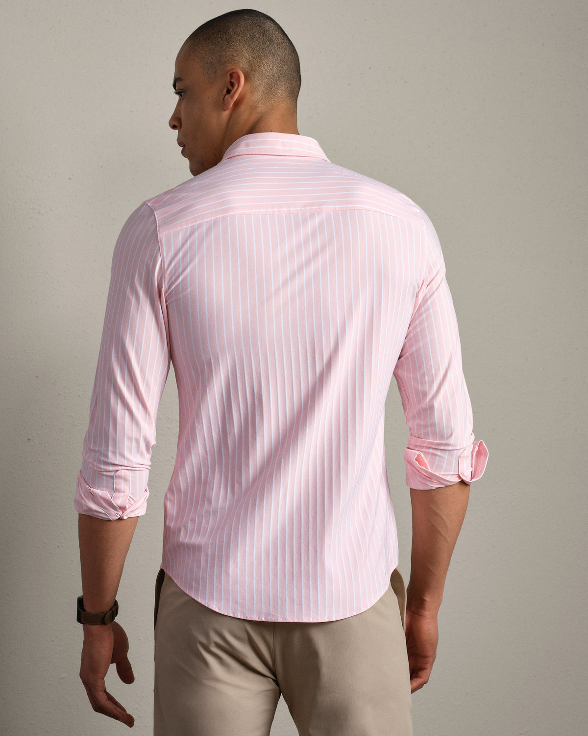 Light Pink Oxford Stripe