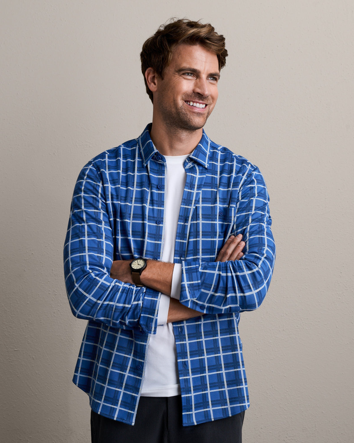 Harbor Blue Plaid - Front
