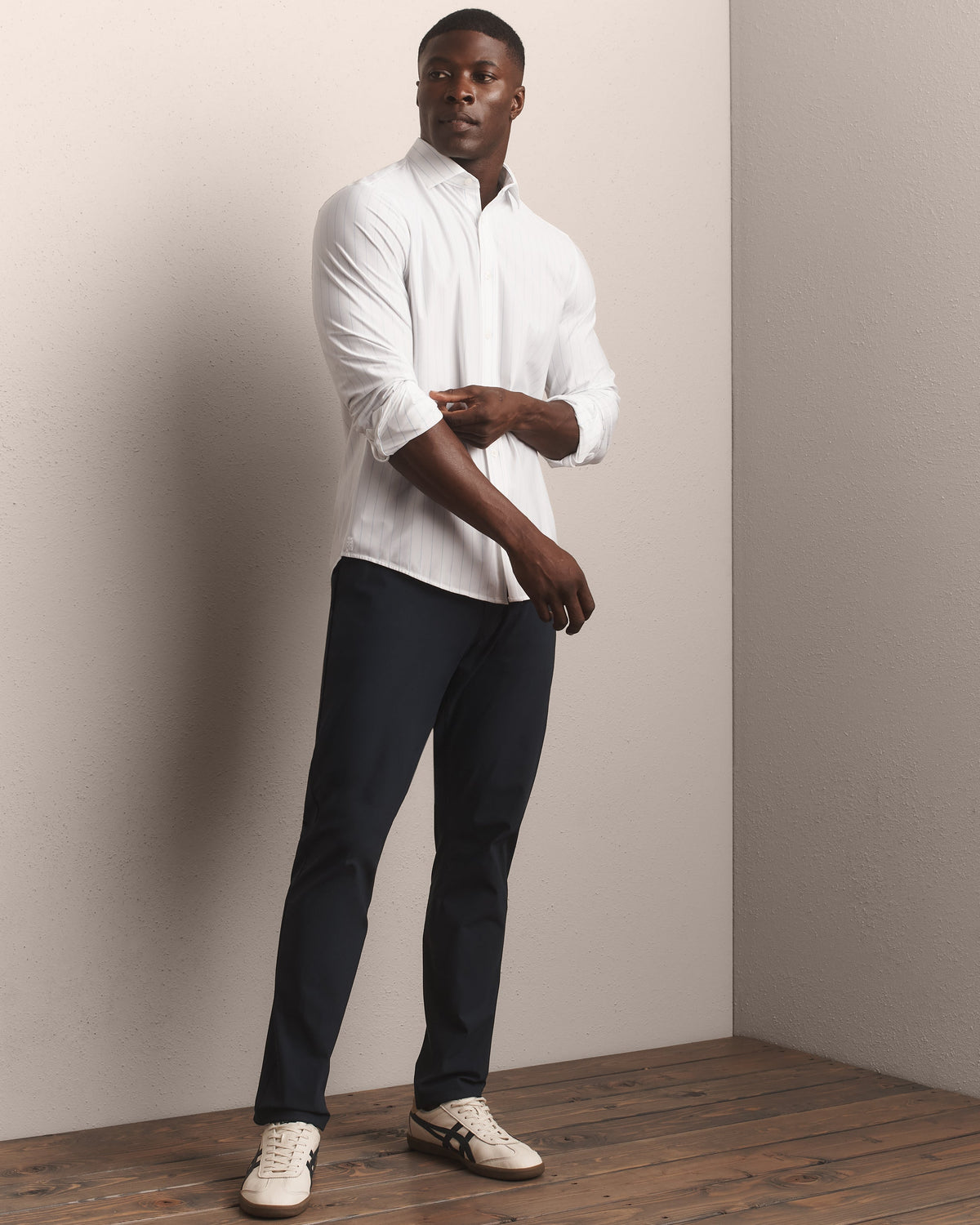 Light Blue Downtown Stripe - Back