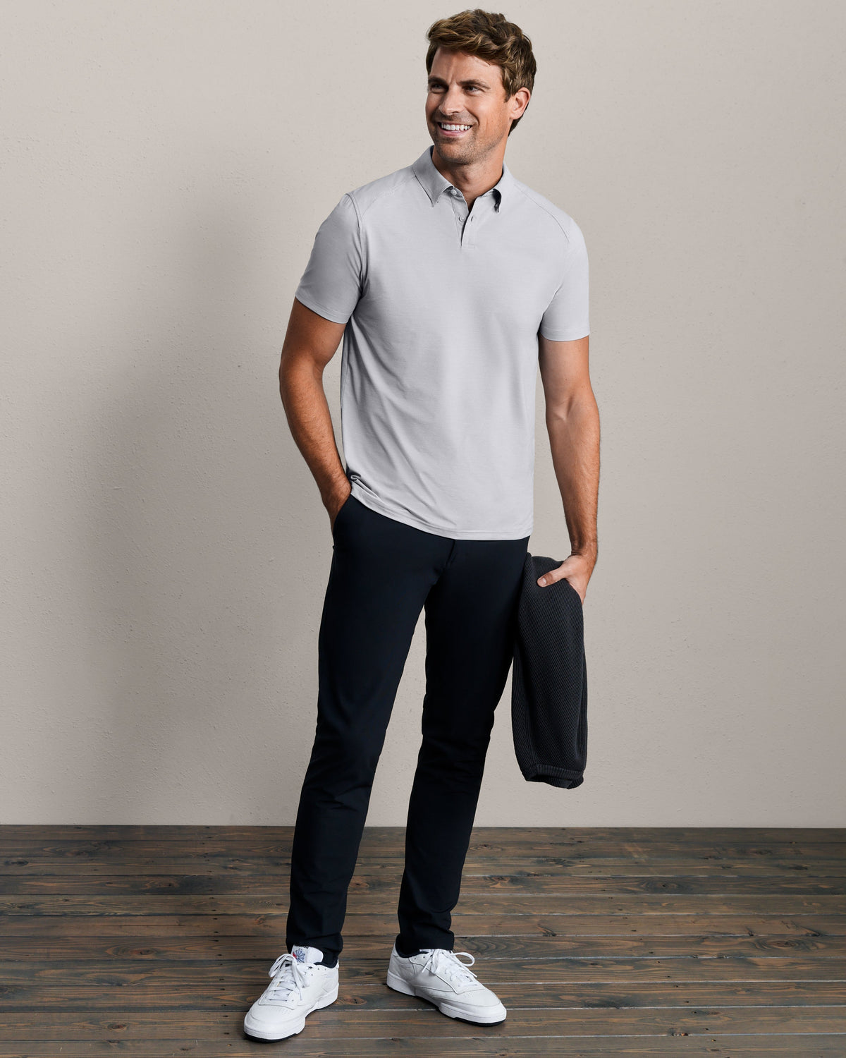 Heather Gray Oxford - Back
