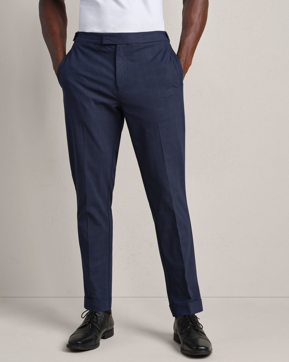 True Navy Glen Plaid - Front