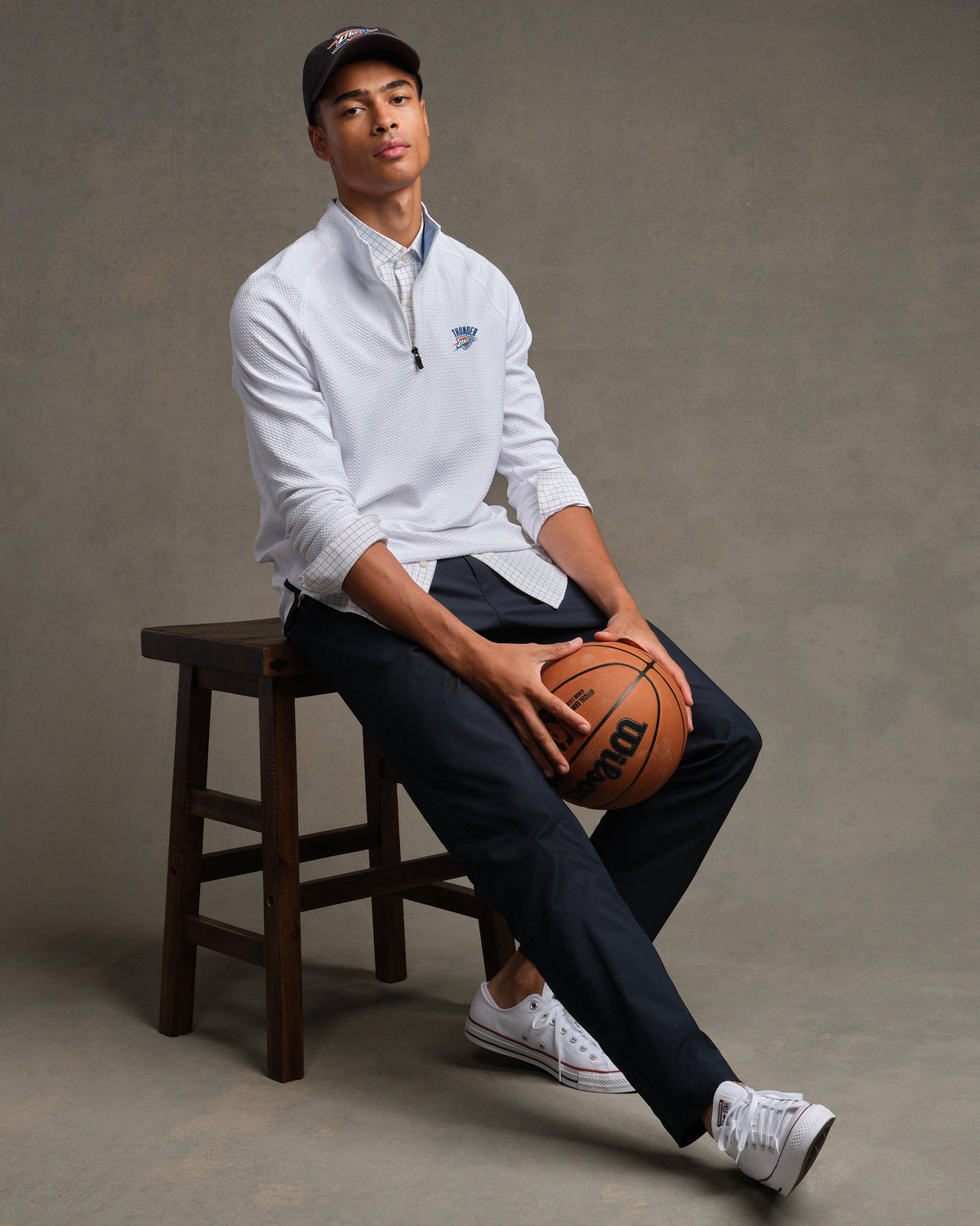 [NBA team=Oklahoma City Thunder] Bright White:Oklahoma City Thunder - Front