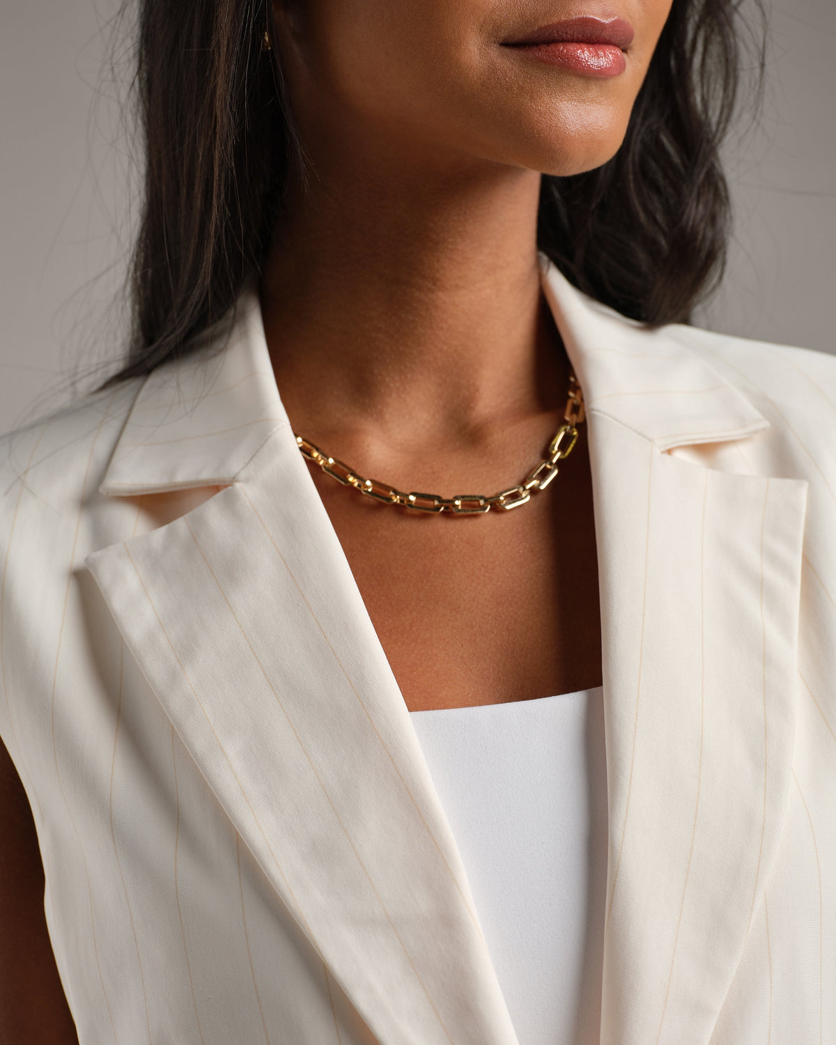 Ivory Pinstripe