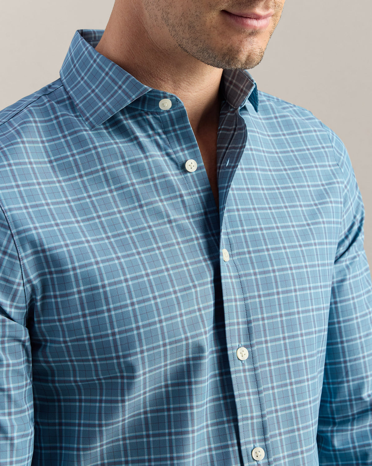 Azure Blue Plaid