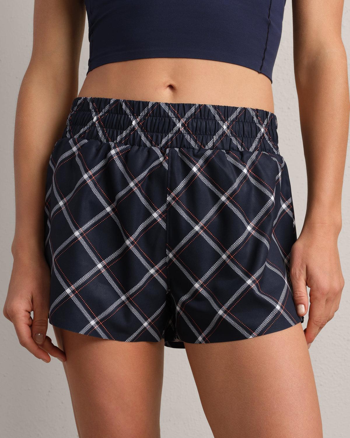 Navy Blue Windowpane - Front