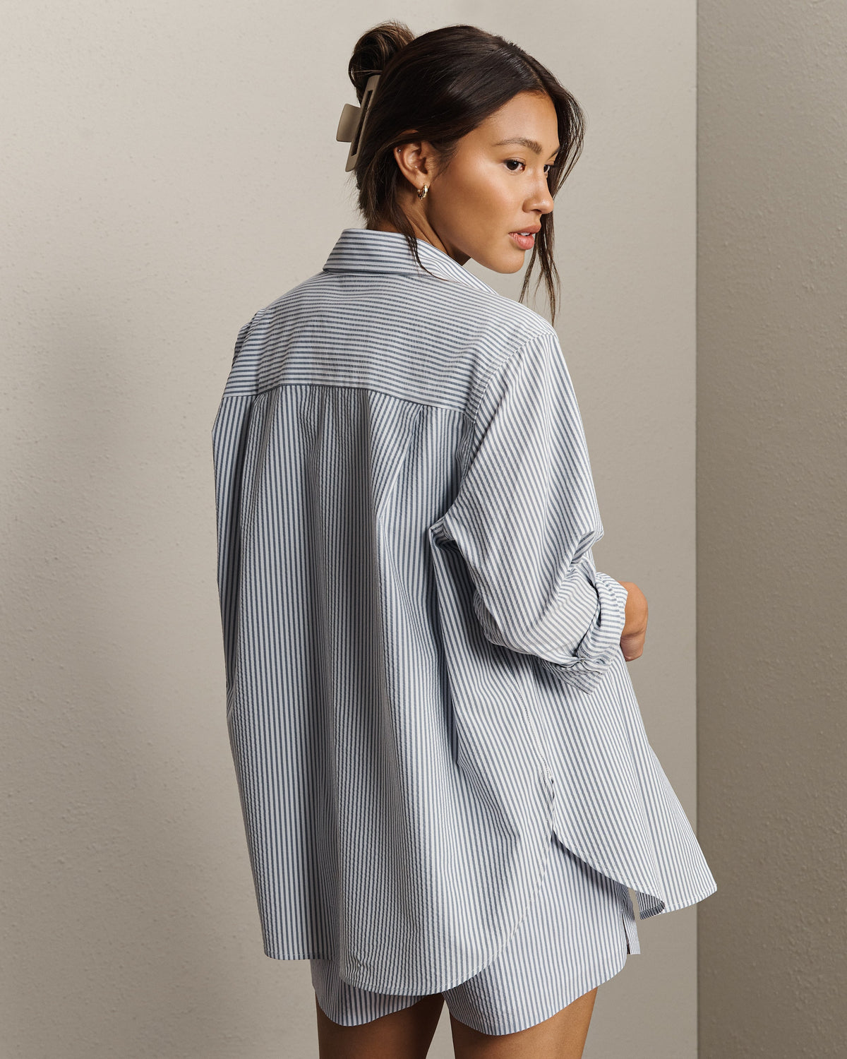 Washed Navy Stripe