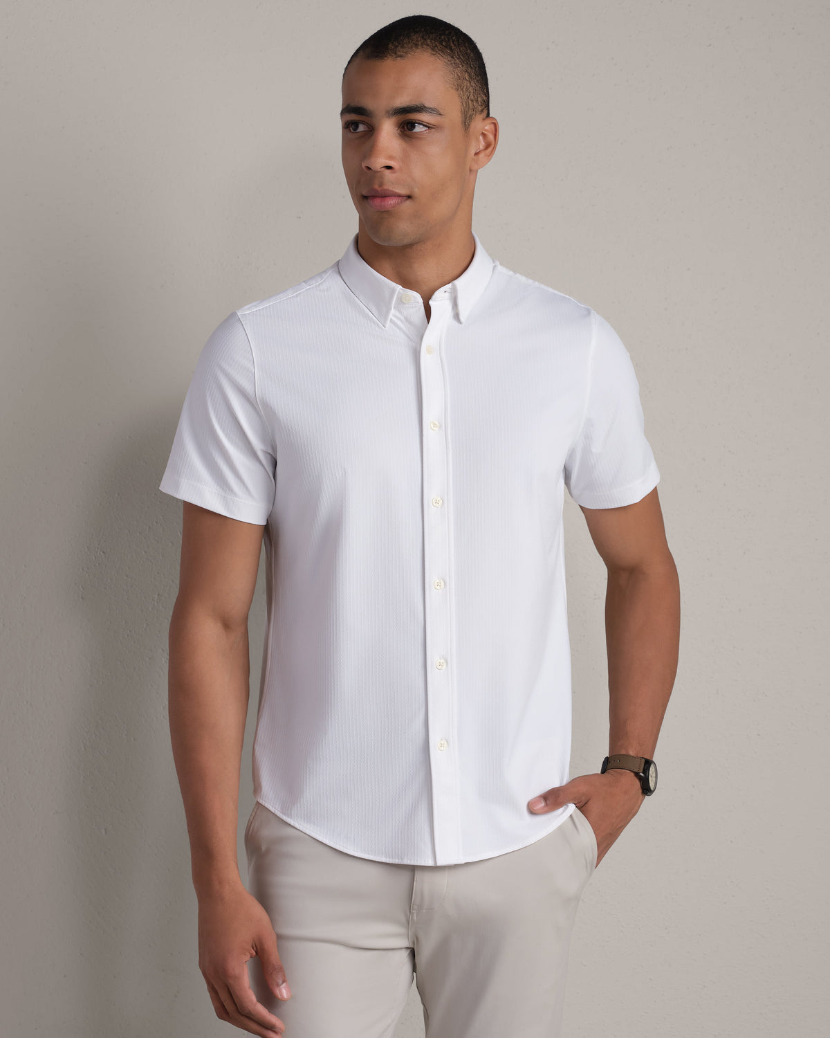 White Wavy Stripe - Front