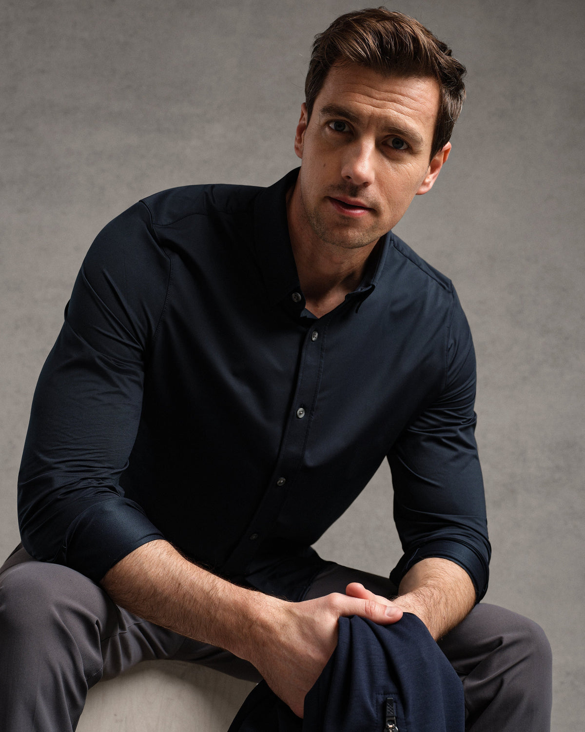 True Navy Oxford - Front