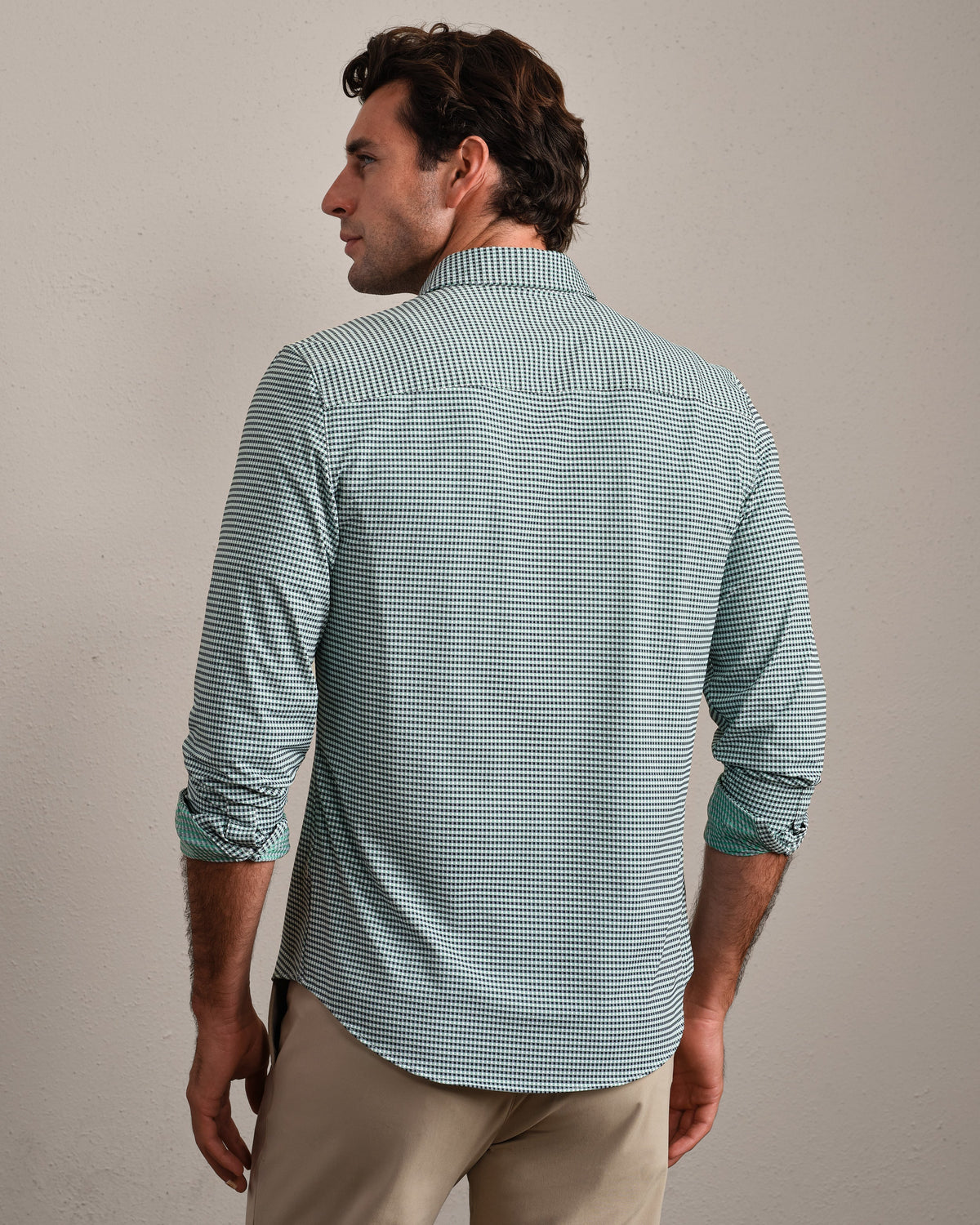Fern Green/Navy Gingham