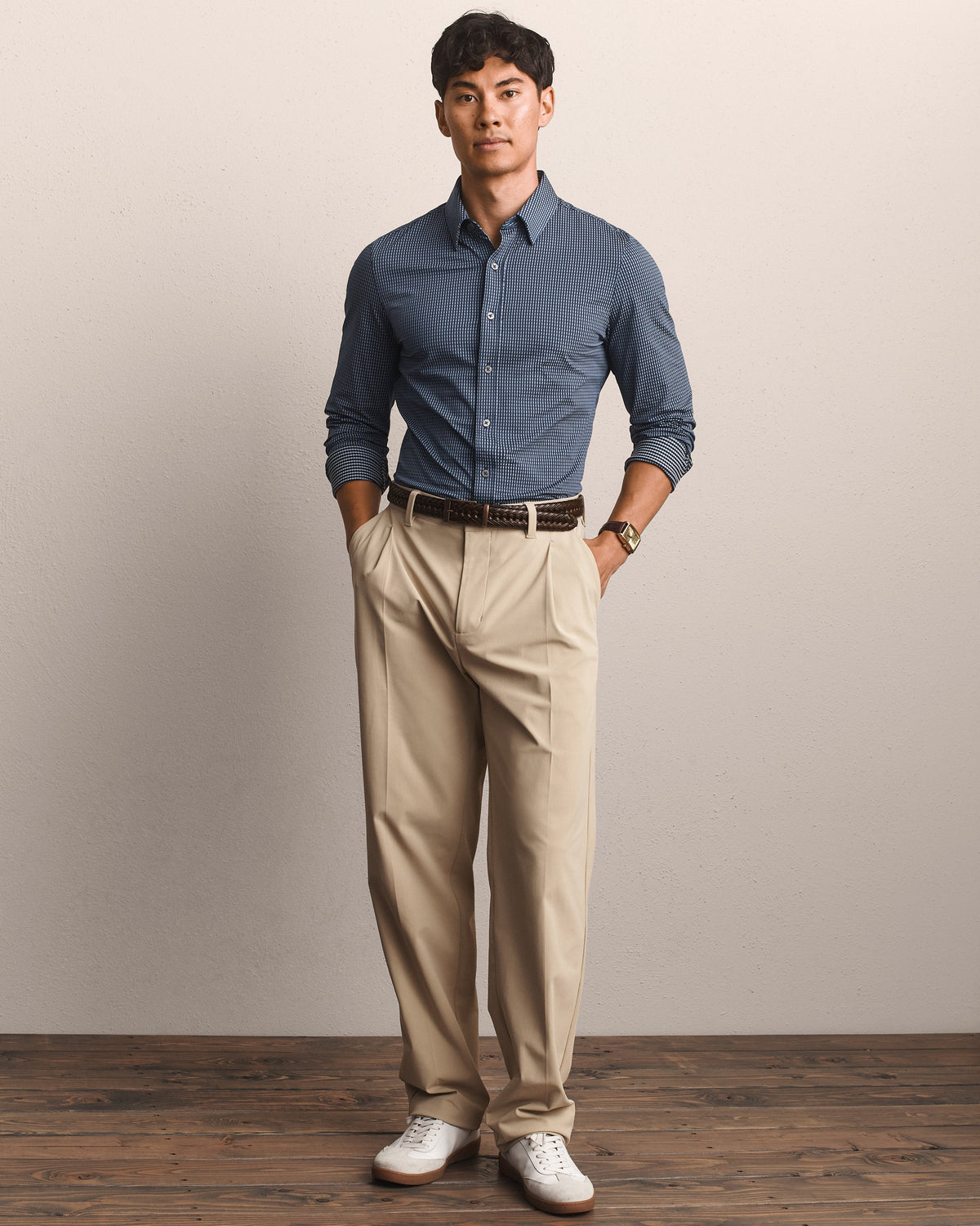 Navy/Gray Gingham - Back