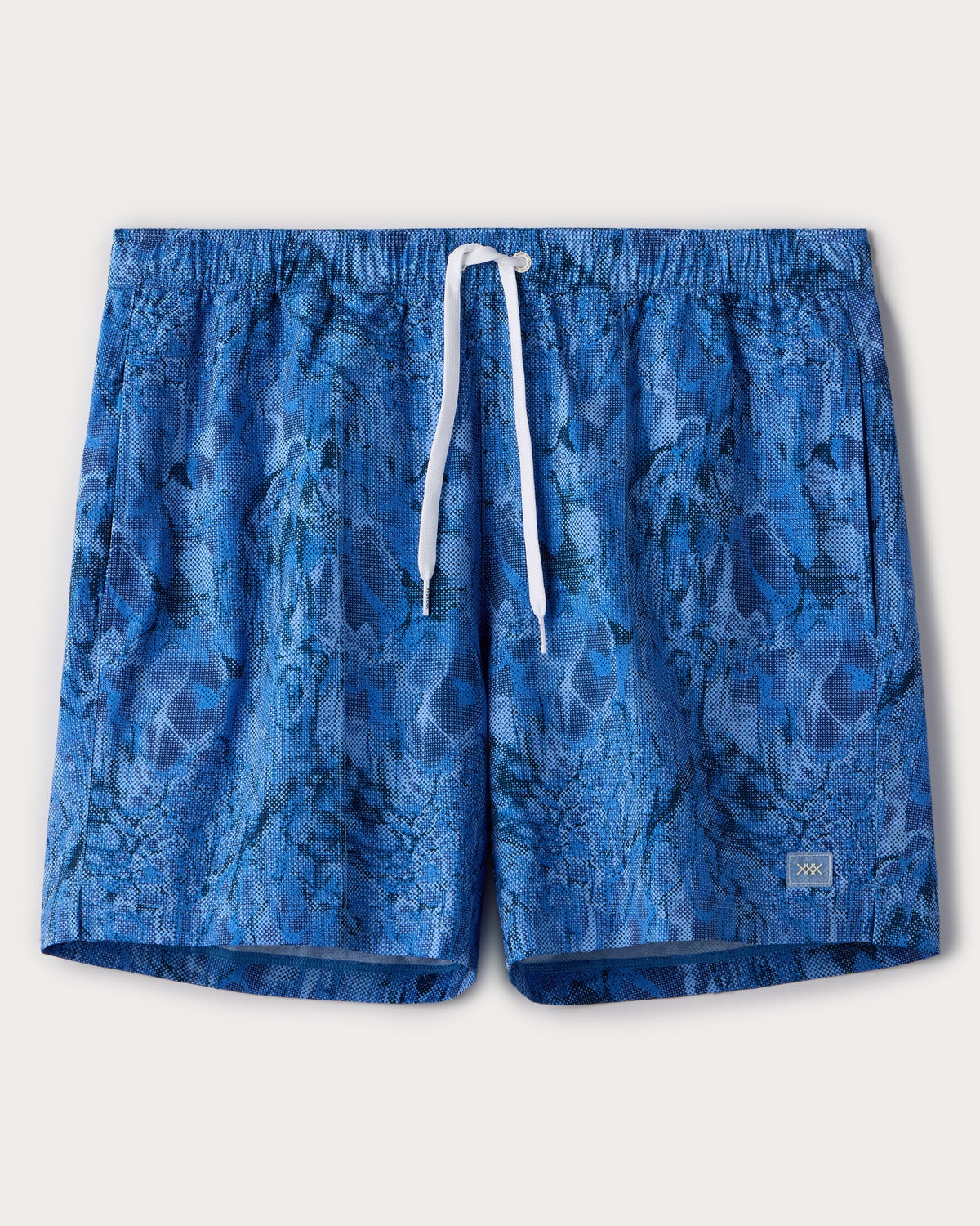 Electric Blue Texture Print