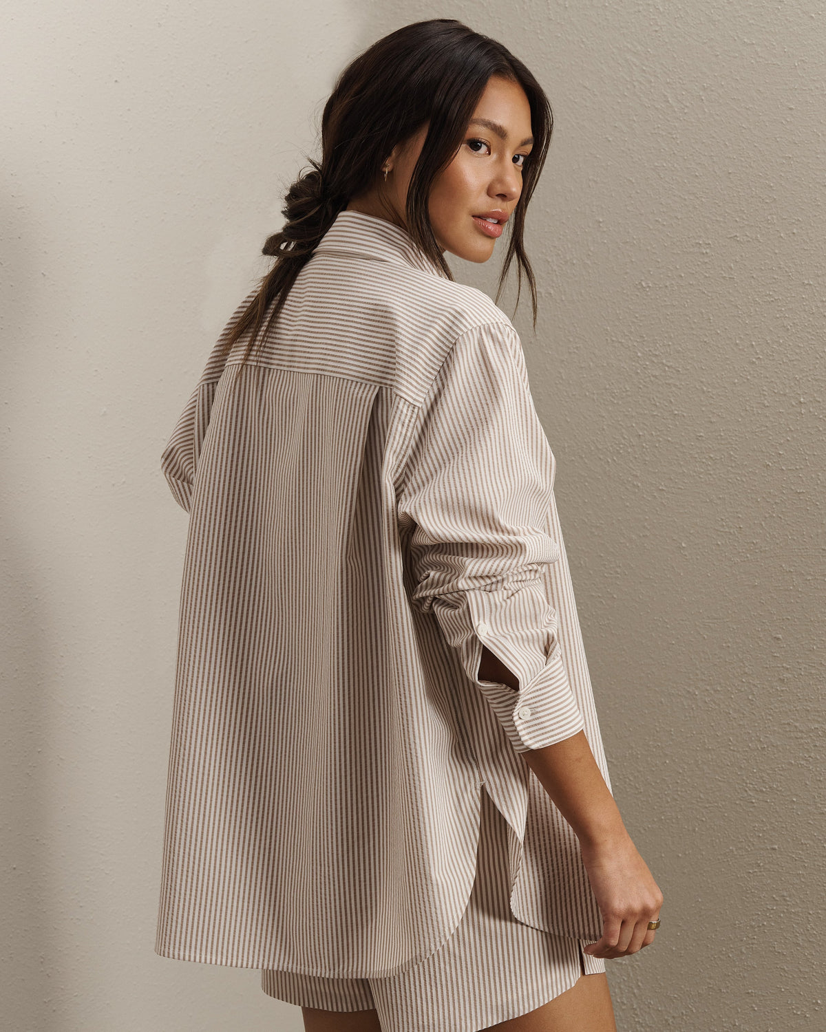 Taupe Stripe - Back
