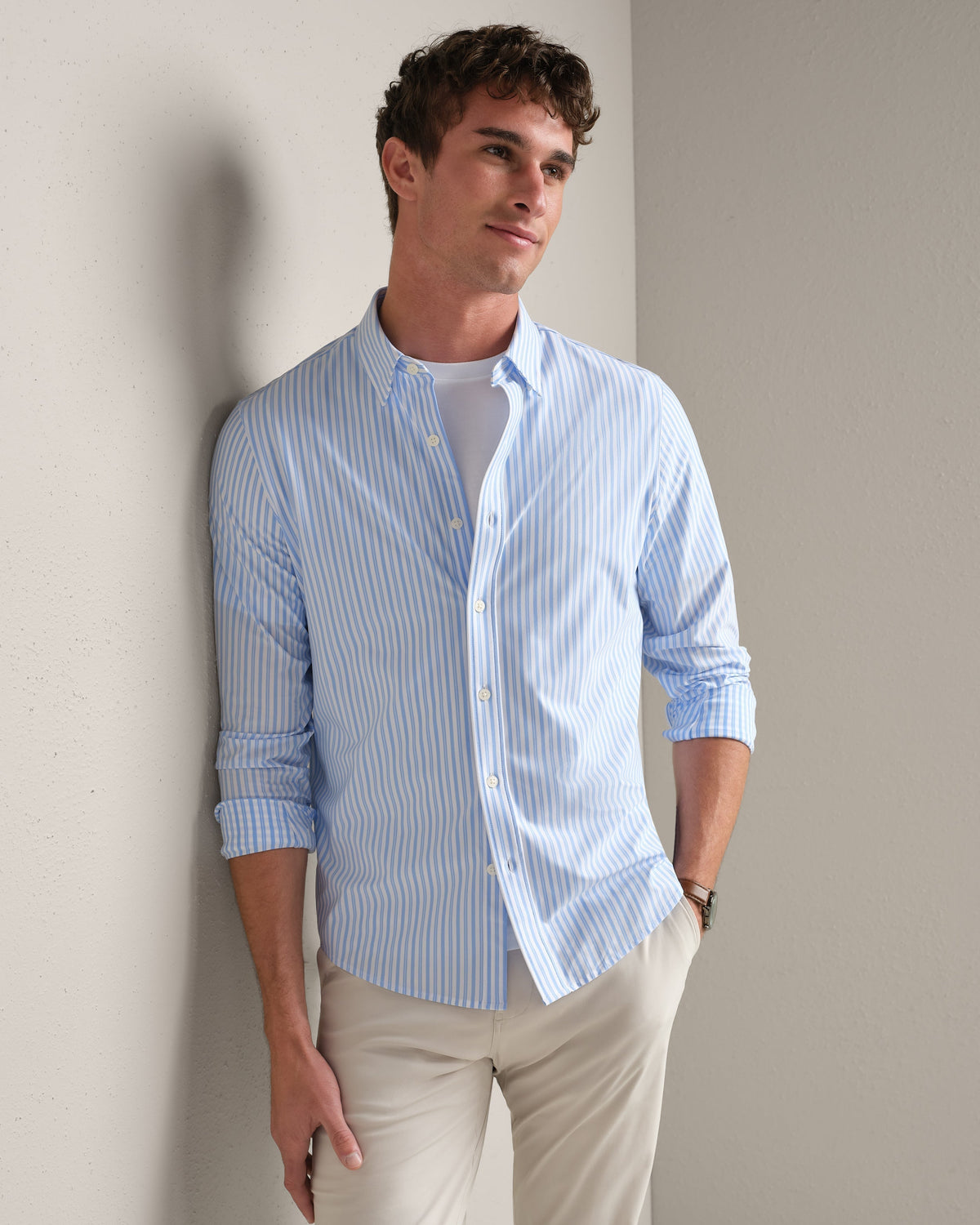 Light Blue Vintage Stripe - Front