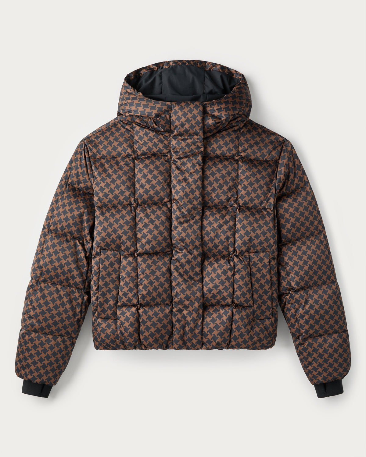 Chestnut Brown Houndstooth