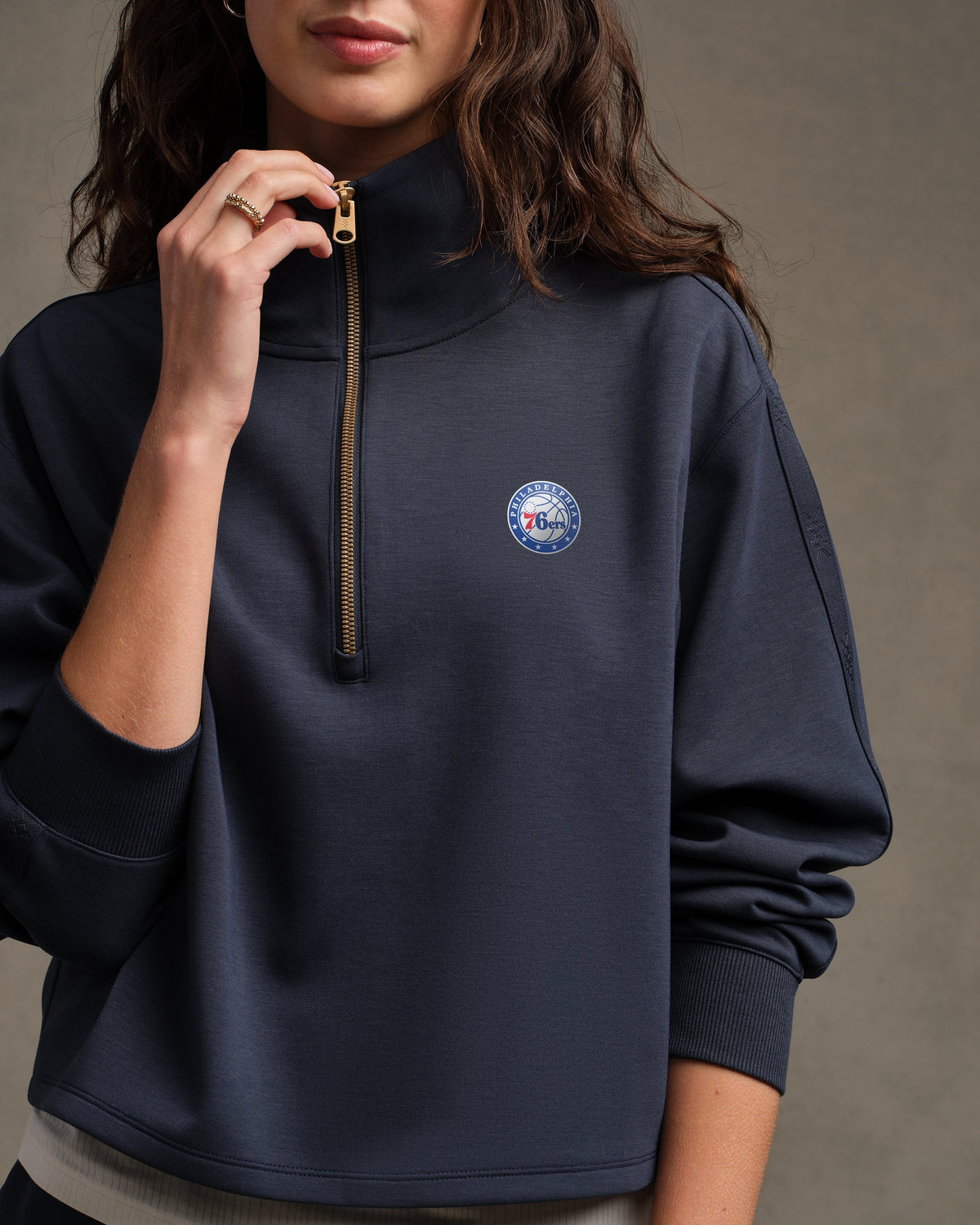 [NBA team=Philadelphia 76ers] Navy Blue:Philadelphia 76ers - Back