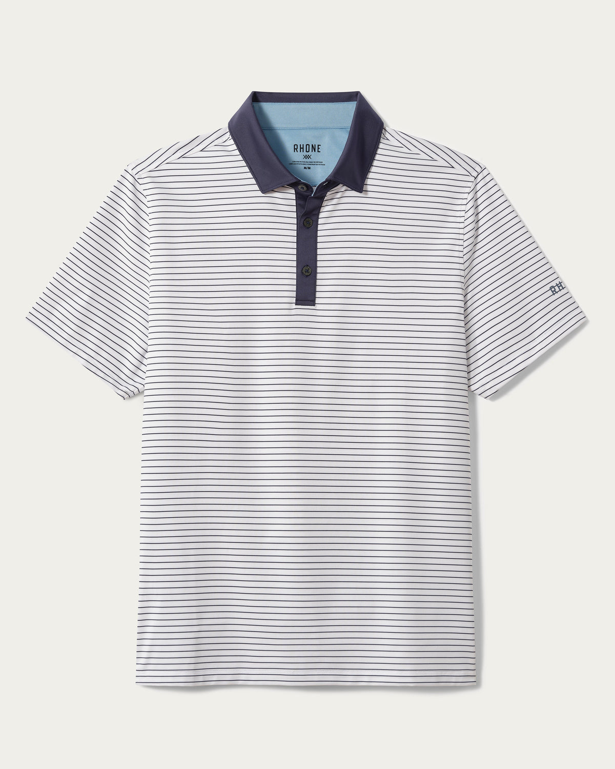 Bright White/True Navy Stripe