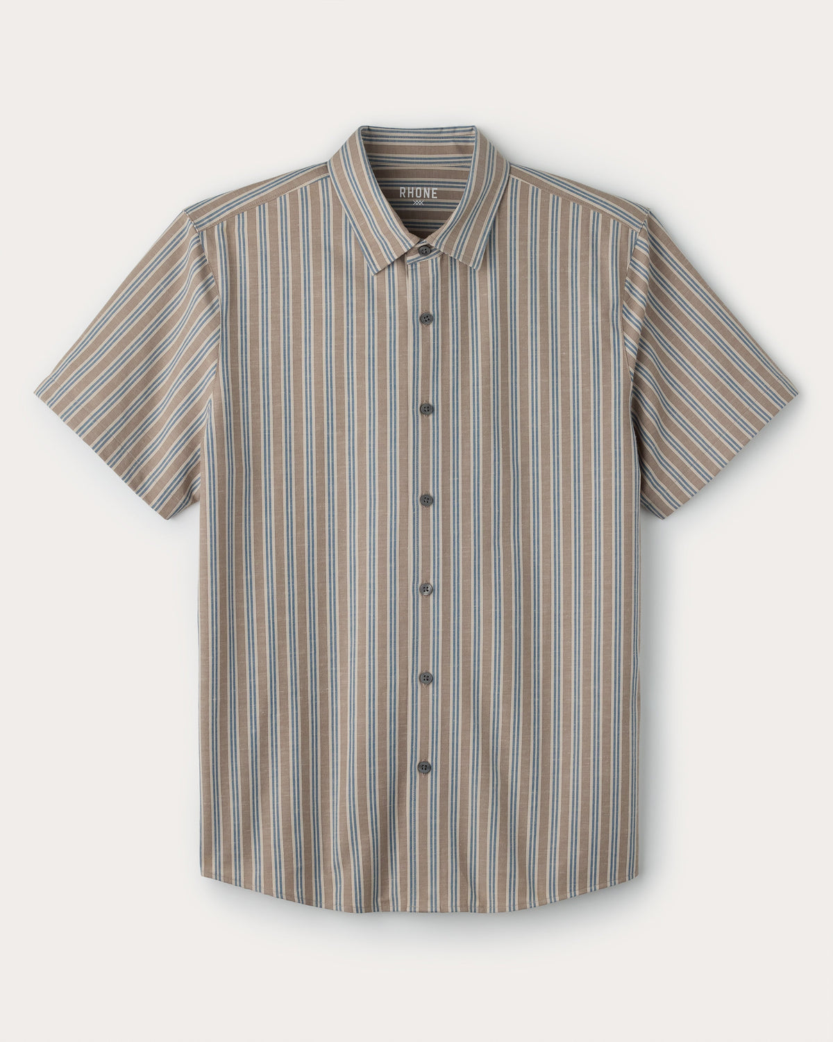Teak Brown Vintage Stripe